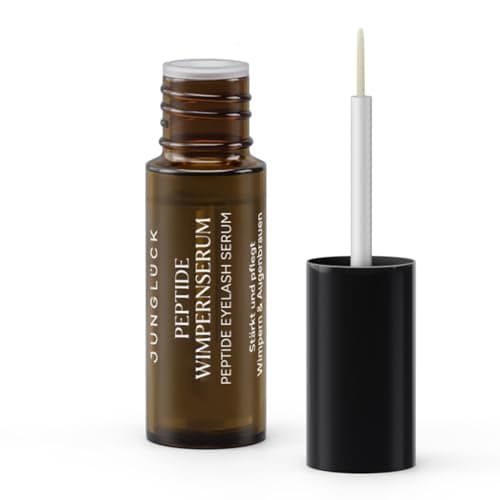 JUNGLÜCK Peptide Wimpernserum Ohne Hormone - Vegan | Für lange und dichte Wimpern | Wachstumserum mit 5-fach Wirkkomplex