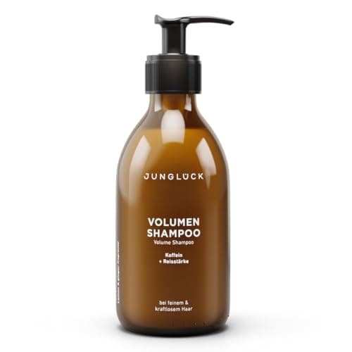 JUNGLÜCK Volumen Shampoo 250ml - Vegan, ohne Sulfate & Silikone - Reinigt und kräftigt die Haarstruktur - BIO Birkenwass