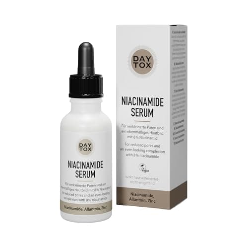 DAYTOX - Skin-Verneinerndes Niacinamide Serum 8% Vitamin B3 1% Zink - Vegan & Free of Colours and Silicons - 30 ml