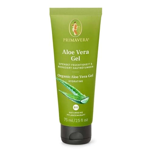 PRIMAVERA Aloe Vera Gel bio - veilich feuchtigkeitspendend - beruhigt Haut und reduziert Rötungen - vegan - 75 ml - Afte