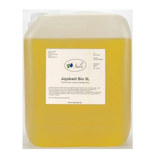 Sala Jojobaöl kaltgepresst BIO für Baby & Kind in Glasflasche 1 L EU Organic