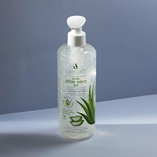 Derora Aloe Vera Gel | 100% Reine, Organische Aloe-Inhaltsstoffe zur Hautheilung | Tierversuchsfrei & Vegan, 500 ml