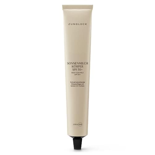 JUNGLÜCK Sonnenfluid Gesicht SPF 50+ - Vegan | Leichte Gesichtslotion ohne Weißeleffekt | Breitspektrum UV-Schutz LSF 50