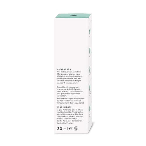 Microbionik Niacinamide Serum 10% mit Hyaluron, Aloe Vera, Zink-PCA & Ectoin für verfeinerte Poren und mildere Hyperpig