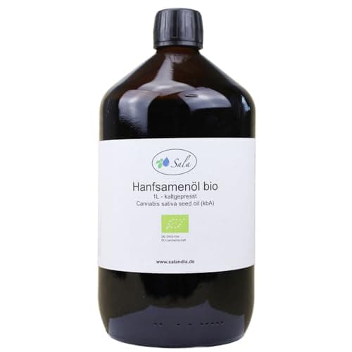 Sala Jojobaöl kaltgepresst BIO für Baby & Kind in Glasflasche 1 L EU Organic