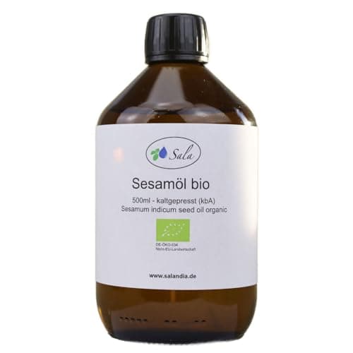 Sala Jojobaöl kaltgepresst BIO für Baby & Kind in Glasflasche 1 L EU Organic