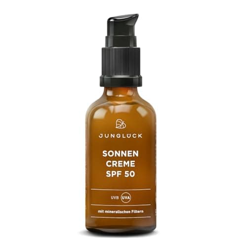 JUNGLÜCK Sonnencreme Gesicht SPF 50 - Vegan, Korallenfreundlich, Breitspektrum UV-Schutz | Mineralische UV-Filter | Gesi