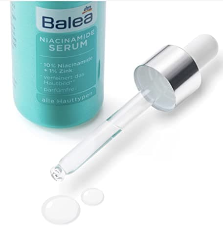 Balea Niacinamide Serum für gezielte Sommersprossenbehandlung im Sommer und Winter