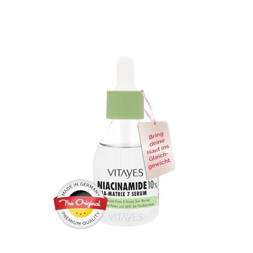 Vitayes 10% Niacinamide & Hyaluronsäure Serum – Feuchtigkeitsspendend & Hautbarriere-stärkend für Alternstext – 30 ml An