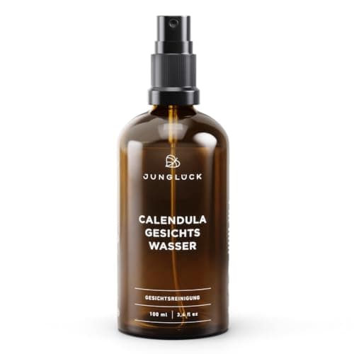 JUNGLÜCK Calendula Gesichtswasser 100ml - Vegan, mild, für empfindliche Haut, Feuchtigkeitsverlust schützend - Beruhigen