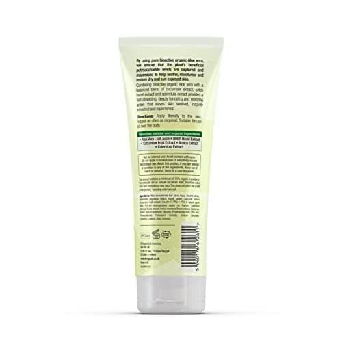 Dr Organic Aloe Vera Gel mit Gurke, für alle Hauttypen, naturlich & vegan, 200ml