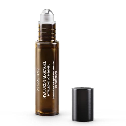 JUNGLÜCK Hyaluron Augengel Roll-On für Anti-Aging - Veganihaftung, Anti-Falten, Augenringe
| JUNGLÜCK Hyaluron Augengel