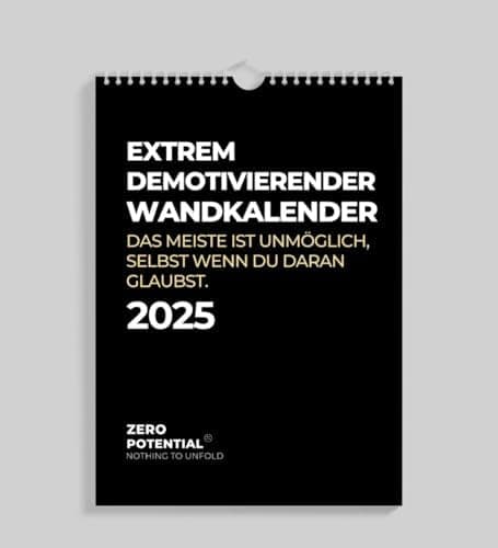 Demotivierender Adventskalender für Erwachsene - 30 Tage voller Hoffnungslosigkeit
| Erwachsener Demotivierender Advent