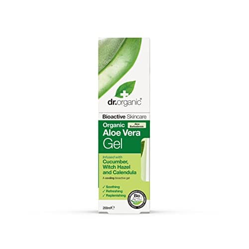 Dr Organic Aloe Vera Gel mit Gurke, für alle Hauttypen, naturlich & vegan, 200ml