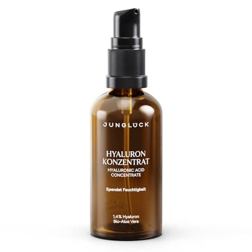 JUNGLÜCK Hyaluron Serum Hochdosiert für Altbewohner - Anti Aging Serum zur Verringerung von Trockenheitsfältchen
| JUNG