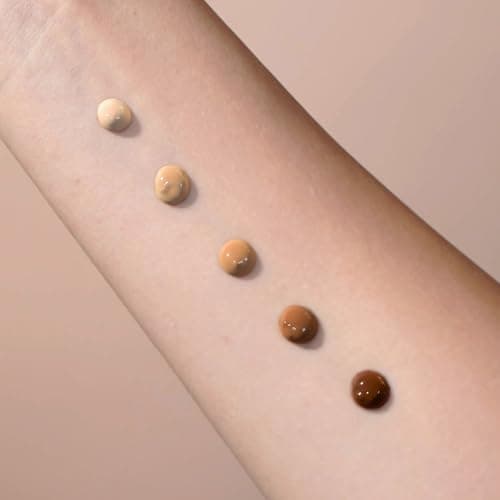 JUNGLÜCK Getöntes Gesichtsserum Vegan mit Hyaluronsäure - Gesichtspflege für ein natürliches No-Makeup-Look - Hell
