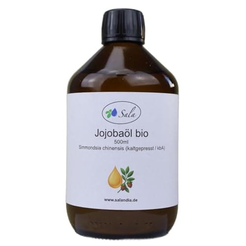 Sala Jojobaöl kaltgepresst BIO für Baby & Kind in Glasflasche 1 L EU Organic