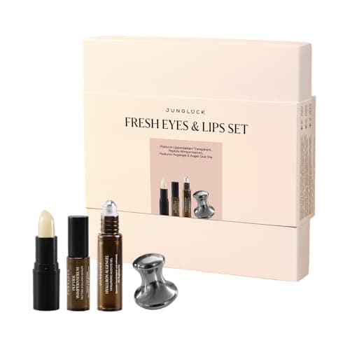 JUNGLÜCK IN A BOX Fresh Eyes and Lips - Augen- und Lippenpflege Set für strahlende Augen & gepflegte Lippen
| JUNGLÜCK