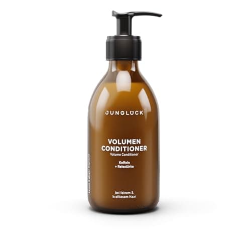 JUNGLÜCK Volumen Shampoo 250ml - Vegan, ohne Sulfate & Silikone - Reinigt und kräftigt die Haarstruktur - BIO Birkenwass