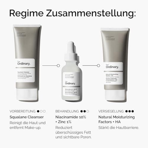 THE ORDINARY Niacinamid 10% + Zink 1% - Erfolgreiches Reinigungs- und Sommerspfefullyon Produkt für Misshalt und Überpr