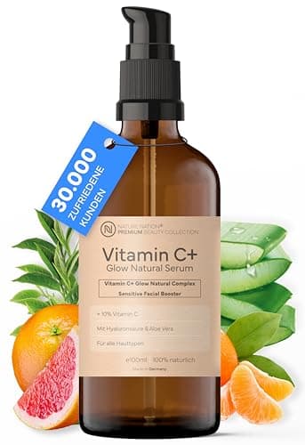 BIO Niacinamide Serum 10% mit Zink & Hyaluron - Porenverfeinerndes Gesichtsserum - Für reife Haut - Made in Germany (100