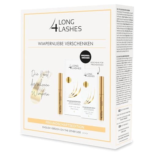 Long4Lashes FX5 - Doppelt POWER Wimpernserum | VEGAN | Eyelash Serum 3ml+3ml Sparset | atemberaubendes Wunderserum im Do