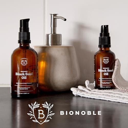 BIONOBLE Jojobaöl Bio Kaltgepresst für Sehnenpflege und Pickelregulation - Haare, Gesicht, Körper, Nägel - Hexanfrei, V