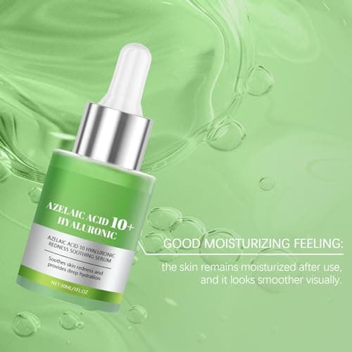 10% Azelaic Acid + Hyaluron - Beruhigendes Gesichtsserum für Reizhaftigkeit, Hautpflege und Anti-Ageing
| Azelainsäure