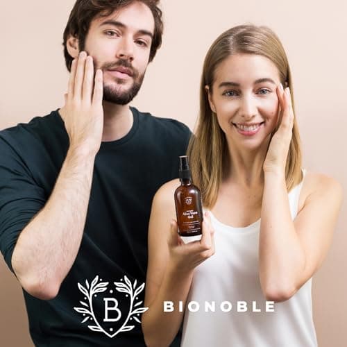 BIONOBLE Bio Aloe Vera Gel 100% Reines Blattgel Haare - Spendet Feuchtigkeit - Gesicht, Nach-Tagebad, Körper - 100ml Gla