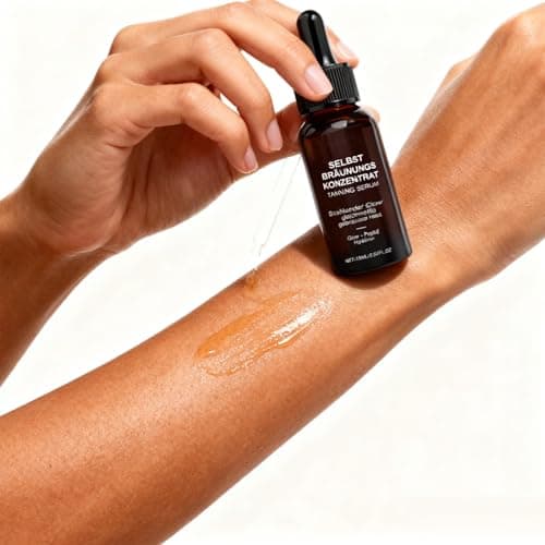 Selbstbräunungskonzentrat Flüssiges Selbstbräuner Serum für natürliche Bräune beim Mixen mit Gesichtsbehandlungen - 15ML