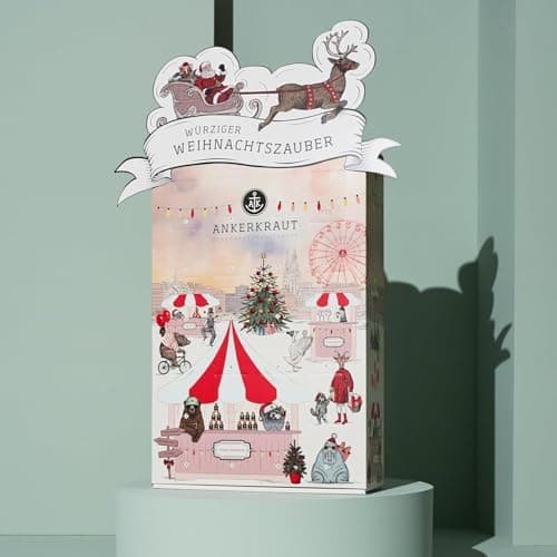 Ankerkraut "der Lütte" Adventskalender 2025 für Frauen, Männer und die ganze Familie, 24 Türchen zum Öffnen, Gewürze-Ide