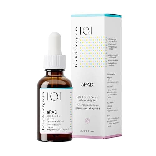 Geek & Gorgeous aPAD Beruhigendes Azelainsäure-Serum für das Gesicht 30 ml gegen Rötungen und Empfindliche Hautöhrennasi