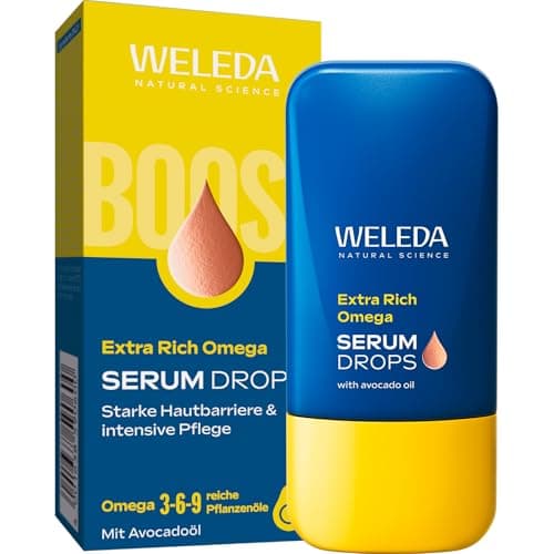 WELEDA Bio Sunkissed Bronzing Serum Drops naturkosmétique Feuchtigkeitsbooster Drops mit Yuzu - Vegan, 30ml für glatte,