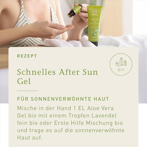PRIMAVERA Aloe Vera Gel bio - veilich feuchtigkeitspendend - beruhigt Haut und reduziert Rötungen - vegan - 75 ml - Afte