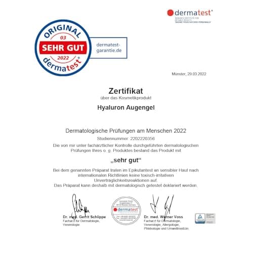JUNGLÜCK Hyaluron Augengel Roll-On für Anti-Aging - Veganihaftung, Anti-Falten, Augenringe
| JUNGLÜCK Hyaluron Augengel