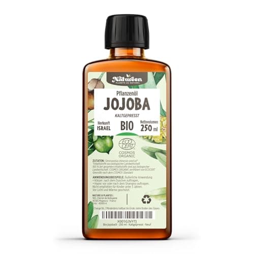 Jojobaöl Bio - Rein, Natürlich & Kaltgepresst, Vegani für Haare und Nägel