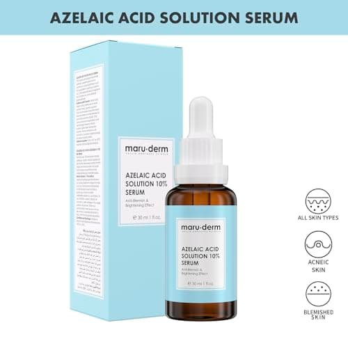 Maruderm Azelainsäure Serum 10% - Reinigung & Rotungen verringern - Balancierend für Mischhaut und empfindliche Haut - 3