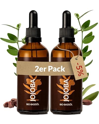Heldengrün® BIO Jojobaöl - Sanftes Gesichtsöl & Haarepflege - Kosmetik für Gesicht, Haut & Haare COSMOS Organic von Ecoc