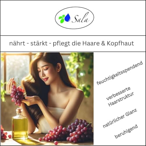 Sala Jojobaöl kaltgepresst BIO für Baby & Kind in Glasflasche 1 L EU Organic