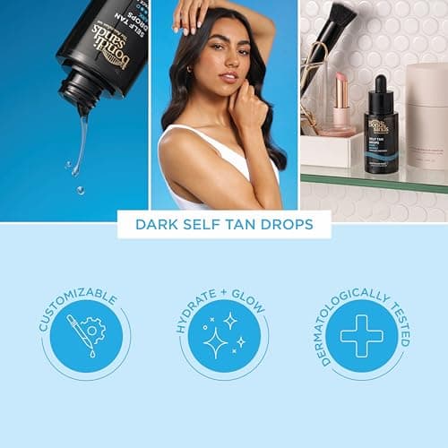 Bondi Sands Selbtbräuner Drops Dunkel für Gesicht und Körper, intensiv für alle Skin Typen, 30ml