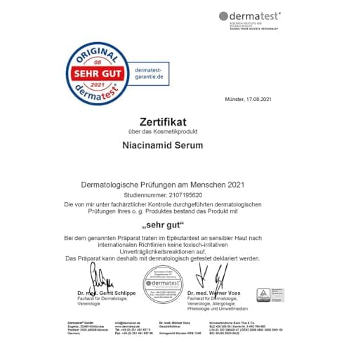 JUNGLÜCK - Anti-Aging-Niacinamide-Serbium 10% Niacinamid 1% Zink - Haut Reinigung & Pickel Bekämpfung