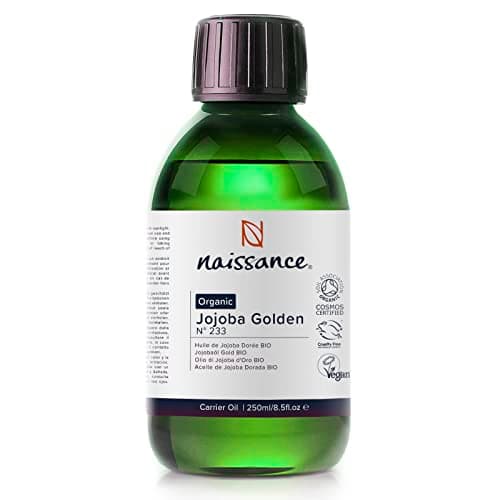 Naissance Jojobaöl Gold - Für Haare und Haut - Kaltgepresst - 450ml - Massage und Kosmetik - Compact by Design