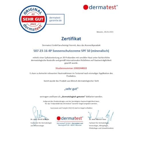 JUNGLÜCK Sonnencreme Gesicht SPF 50 - Vegan, Korallenfreundlich, Breitspektrum UV-Schutz | Mineralische UV-Filter | Gesi