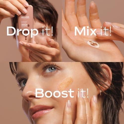 WELEDA Bio Sunkissed Bronzing Serum Drops naturkosmétique Feuchtigkeitsbooster Drops mit Yuzu - Vegan, 30ml für glatte,