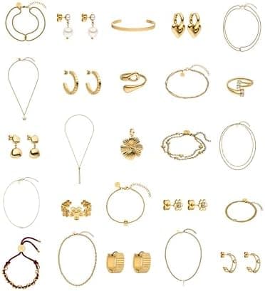 PURELEI® Bicolor Schmuck Adventskalender 2025 – 25 exklusive Schmuckstücke – Frauen Adventskalender nachhaltig und wiede