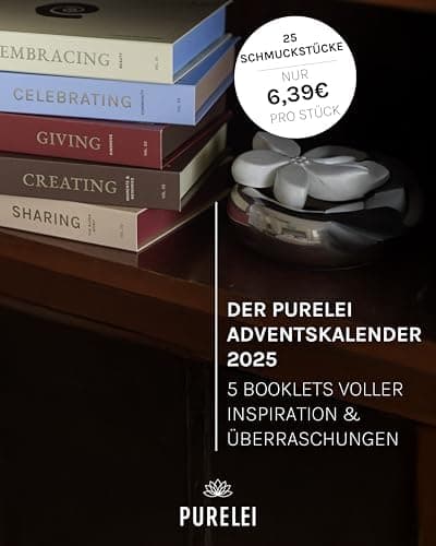 PURELEI® Bicolor Schmuck Adventskalender 2025 – 25 exklusive Schmuckstücke – Frauen Adventskalender nachhaltig und wiede