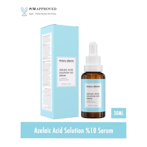 Maruderm Azelainsäure Serum 10% - Reinigung & Rotungen verringern - Balancierend für Mischhaut und empfindliche Haut - 3