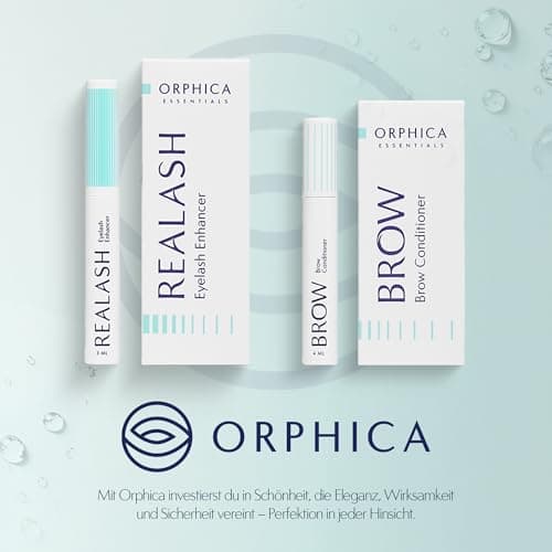 ORPHICA Realash Wimpernserum 3ml – Sichtbar längere Wimpern in 2 Wochen, Dermatologisch geprüft, Hyaluronsäure & Calendu