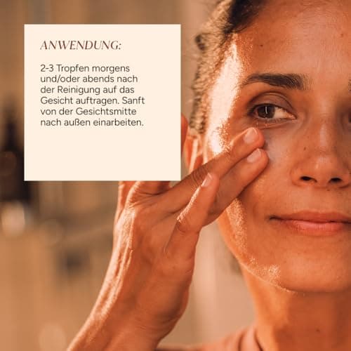 JUNGLÜCK Vitamin C Serum Gesicht Sensitiv - Anti Alterungs Serum zur Light Therapy, Lichtbedingte Alterungsprozesse stop