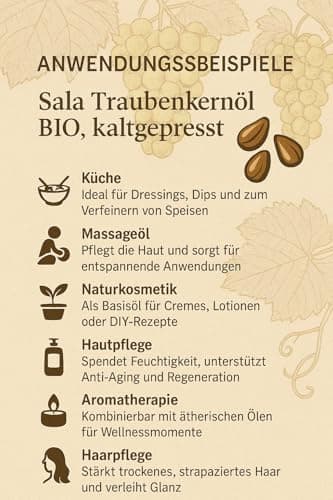 Sala Jojobaöl kaltgepresst BIO für Baby & Kind in Glasflasche 1 L EU Organic